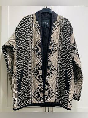 Madewell Women’s Woven Geometric Pattern Jacket Kimono Style (Size S)
